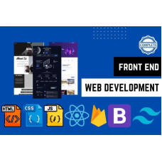 Frontend web development using react, HTML, CSS, bootstrap, javascript